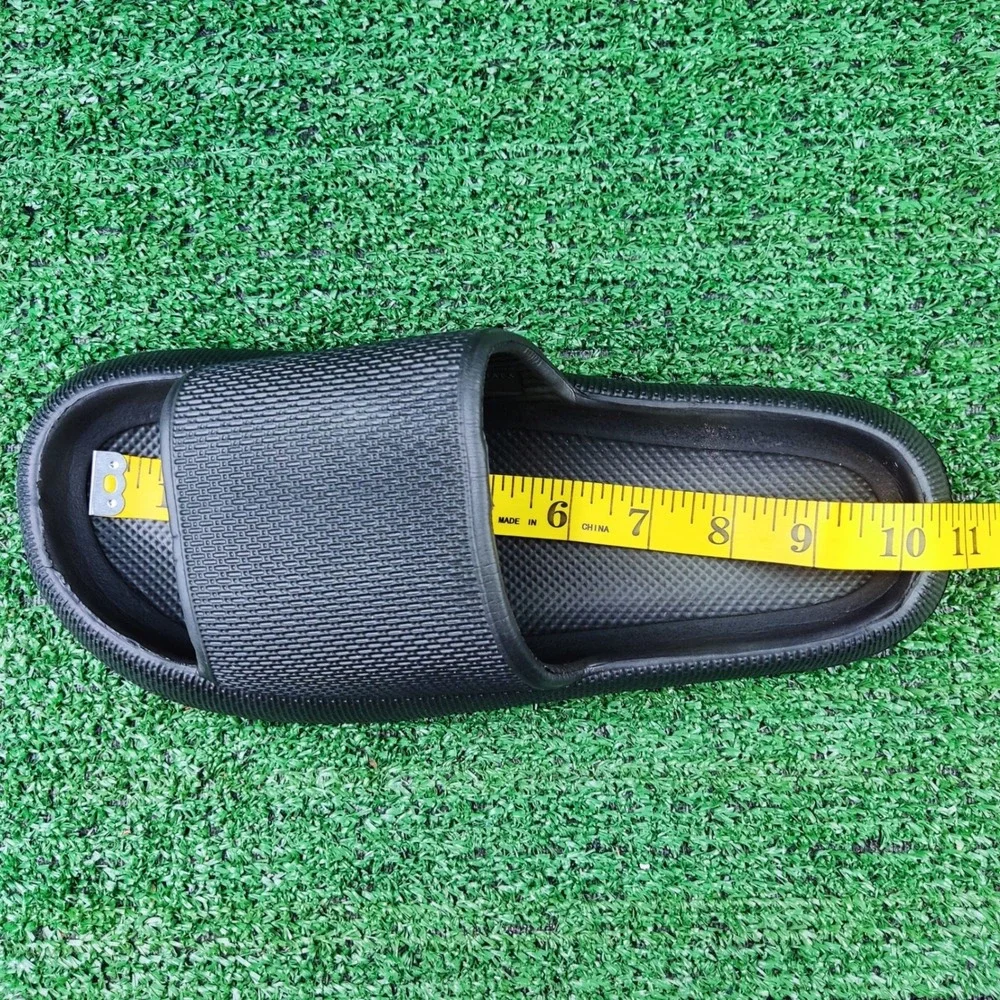Unbranded Slides Unisex M 7/8 Black Cloud Sandals Platform Lightweight Comfort